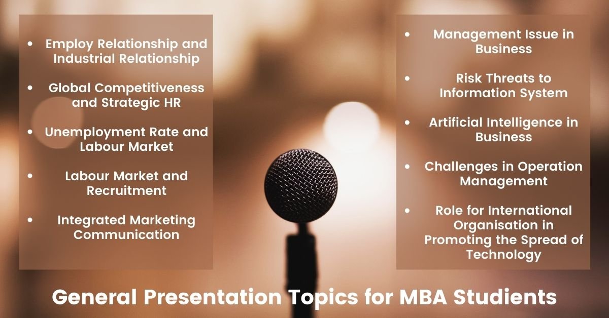 poster presentation topics for mba students