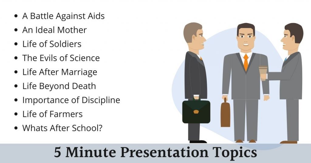 5 minute presentation ideas